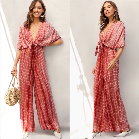 Tie-Dye Wide Leg Jumpsuit - Picture 2 of 7